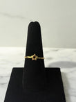 18K Yellow Gold Star Silhouette Ring / 1.4gr / Size 7 3/4