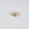 10K YG Diamond Luxury Square Rings / 1.6gr / Sz 9 / Ct Dia