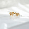 10K YG Diamond Butterfly - Letter W Rings / 2.47gr / Sz 7 / 0.1Wt Dia