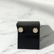 10K Yellow Gold Diamond Crown Stud Earrings 0.32Ct Dia / 1.76gr