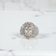 10K WG Diamond Jesus Face Rings / 13.59gr / Sz 9 3/4 / D-1.25Ct