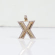 10K YG Diamond Letter X Pendant / 2.71gr / 0.8in / D-0.60Ct