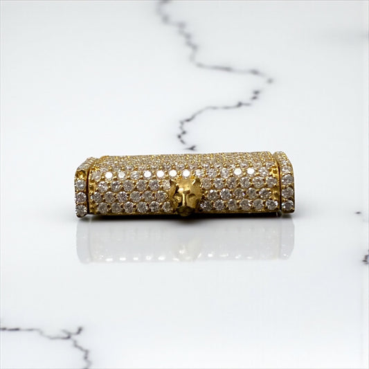 10K Yellow Gold Diamond Sleek Lock 2.04Ct Dia / 8.3gr / 13mm