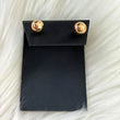 18K Yellow Gold Smooth Half Ball Stud Earrings / 0.6gr / 6mm