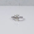 14K WG Lab Diamond Oval Cut Brilliant With Certificate Engagement Ring / 5.94gr / Sz 6.5 / 3.66 CTTW Lab VS / E-F