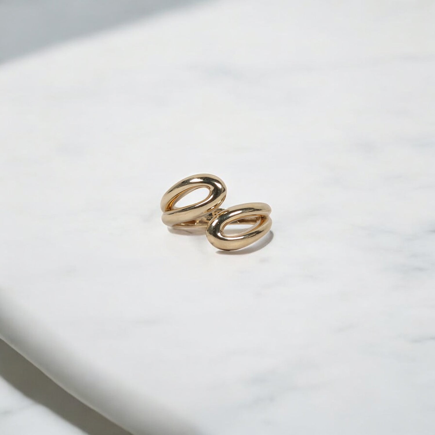 10K YG Vintage Rings / 3.15gr / Sz 7 /