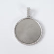 10K White Gold Diamond Memoral Pendant 2.56Ct Dia / 28.49gr / 2 - 2.7in