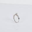 Women Engagement Ring 14K White Gold With Diamonds / 2.5gr / Size 8.5