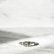 14K White Gold Luxury Engagement Ring With Diamond / 3.2gr / Size 8 1/2