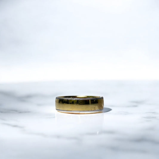 14K Yellow Gold Fashion Engagement Ring / 7.5gr / 9.5in