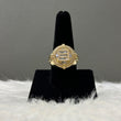 10K Yellow Gold Diamond Circle Ring 0.92Ct Dia / 10gr / Size 10