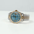 Rolex Datejus Two Tone MOP Tiffany Dia Dial - Diamond Bezel Watch / 36mm / Wt Dia