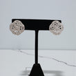 14K WG Diamond Rose Stud Earrings / 5.26gr /  / D-0.27Ct