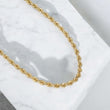14K YG Rope Solid Chain / 33.5gr / 4.7mm / 18in /