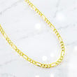 14K YG Figaro Link Chain / 36.28gr / 6.6mm / 20in /