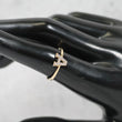 14K YG Letter A Ring / 1.38gr / Sz 7 1/4