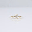 14K YG Lab Diamond Oval Brilliant Engagement Ring / 2.3gr / Sz 6 3/4 / 1.08Ct Lab Dia / E / VS1