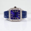 Cartier Santos Blue Bustdown XL Watch