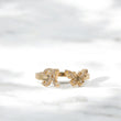 10K YG Diamond Butterfly - Letter A rings / 2.35gr / Sz 6.5 / 0.1Wt Dia