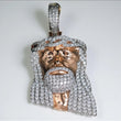 Jesus Pendant 14K Rose Gold With Diamond 2,95ct / 15.3gr