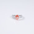 14K WG Lab Diamond Pear Brilliant Engagement Ring / 4.16gr / Sz 6 / 6.65Ct Lab / VS / F