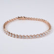 14K RG Lab Diamond Tennis Bracelet / 6.7gr / 3.8mm / 7in / 6.85Ct Lab / VS / F
