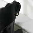 14K Yellow Gold Diamond Flower Stud Earrings 0.20Ct Dia / 0.86gr