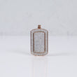 10K RG Diamond Luxury Plate Pendant / 4.3gr / 1.5 / Wt Dia