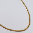 14K YG Micro Cuban Links Chain / 30.8gr / 4mm / 24in /