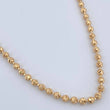 18K Yellow Gold Military Balls Diamond Cut Chain / 19gr / 3.7mm / 20in