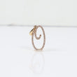 10K YG Diamond Little Letter O Italics Pendant / 1.41gr / 0.8in / D-0.20Ct