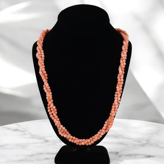 14K Yellow Gold Coral Chain / 58.4gr / 9.3mm / 26in