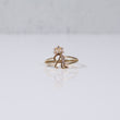 14K YG Letter A Rings / 1.7gr / Sz 7.5 / Cz
