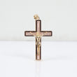 14K 3 Tone Crusifix Pendant / 4gr / 1.5in /