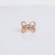 Women Ring 14K Rose Gold With Diamonds / 4.4gr / Size 7