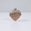 Melting Heart Pendant 14K Rose-White Gold With Diamond / 6.2gr