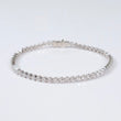 14K WG Lab Diamond Tennis Bracelet / 6.4gr / 3.8mm / 7in / 6.30Ct / VS / F