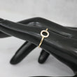 14K YG Letter O Ring / 1.35gr / Sz 7.5