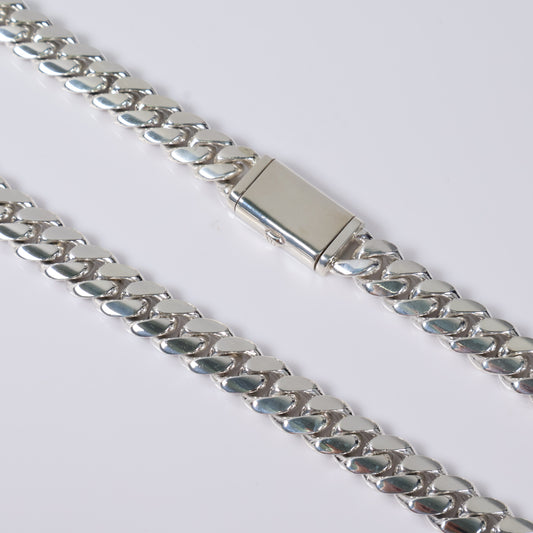 Silver 999 Cuban Links Chain / 289.9gr / 13mm / 26in /