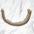 10K YG Cuban Links Bracelet / 71.65gr / 11.2mm / 8in /