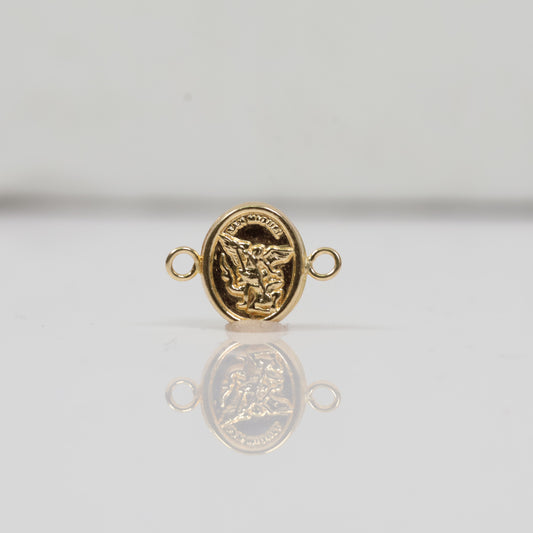 18K YG Little Archangel Saint Michael Ironwork / 0.5gr / 0.4gr /