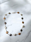 14K Yellow Gold Pearls Chain / 17.8gr / 0.9mm / 19in