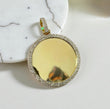 10K Yellow Gold Diamond Memorial Pendant 4.12Ct Dia / 14.1gr / 2.6-2in