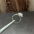 14K White Gold Lab Diamond Round Brilliant Engagement Ring 2.06Ct Lab Dia Vs / 5.2gr / Size 6 3/4