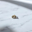 10K Yellow Gold Diamond Heart Stud Earrings Ct Dia / 0.6gr