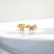 10K YG Diamond Butterfly - Letter H Rings / 2.32gr / Sz 7 / 0.1Wt Dia
