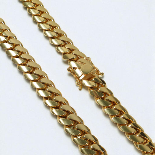 10K YG Cuban Links Chain / 418.5gr / 16mm / 24in /