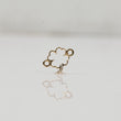 18K YG Lucky Clover Ironwork / 0.22gr / 0.4in /