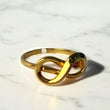 10K Yellow Gold Infinity Ring  / 2.4gr / Size 7