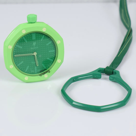 Swatch X Audemars Piguet Bioceramic Royal Pop Green Eight Watch / 40mm
